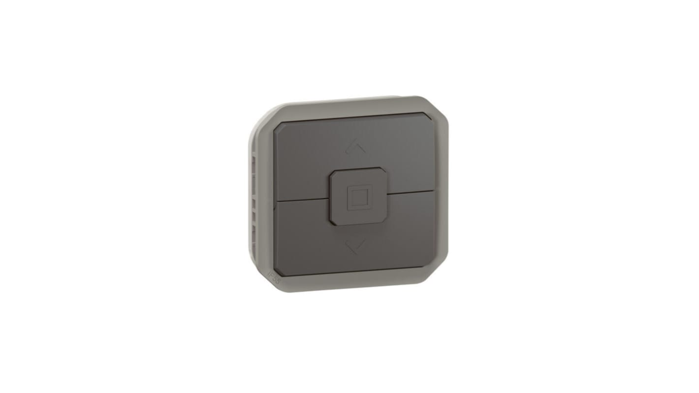 Legrand Grey Push Button Light Switch, 1 Way