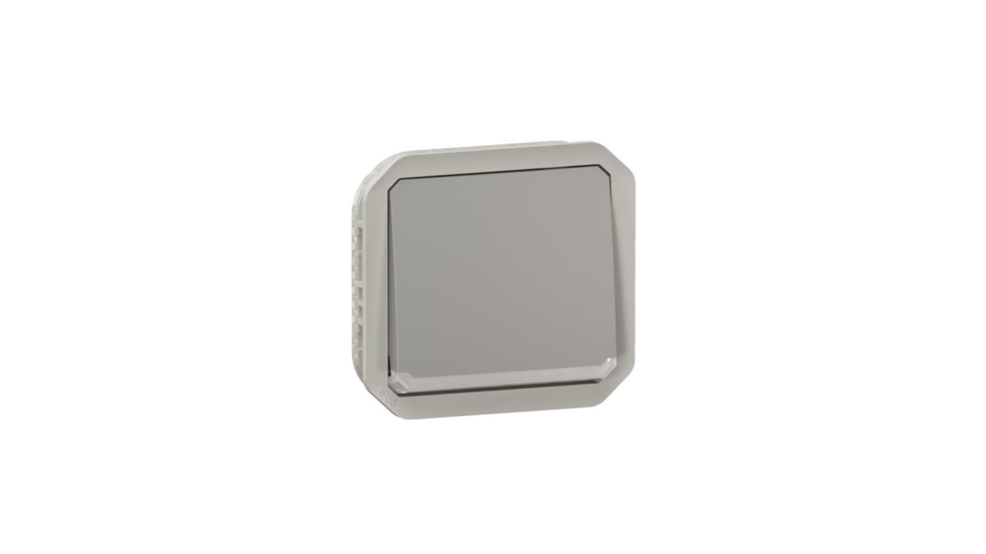 Legrand Grey Push Button Light Switch, 1 Way