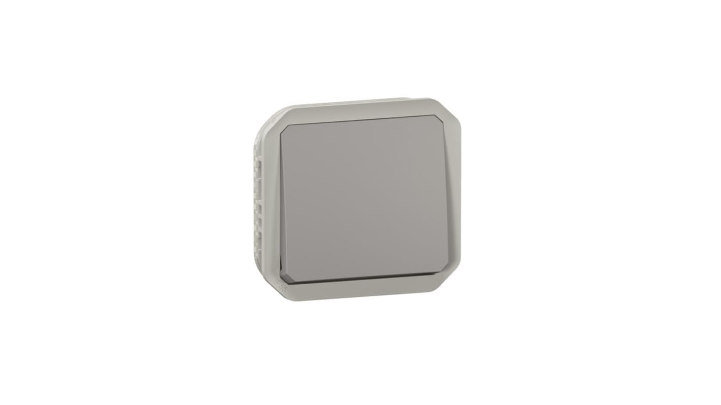 Legrand Grey Push Button Light Switch, 1 Way