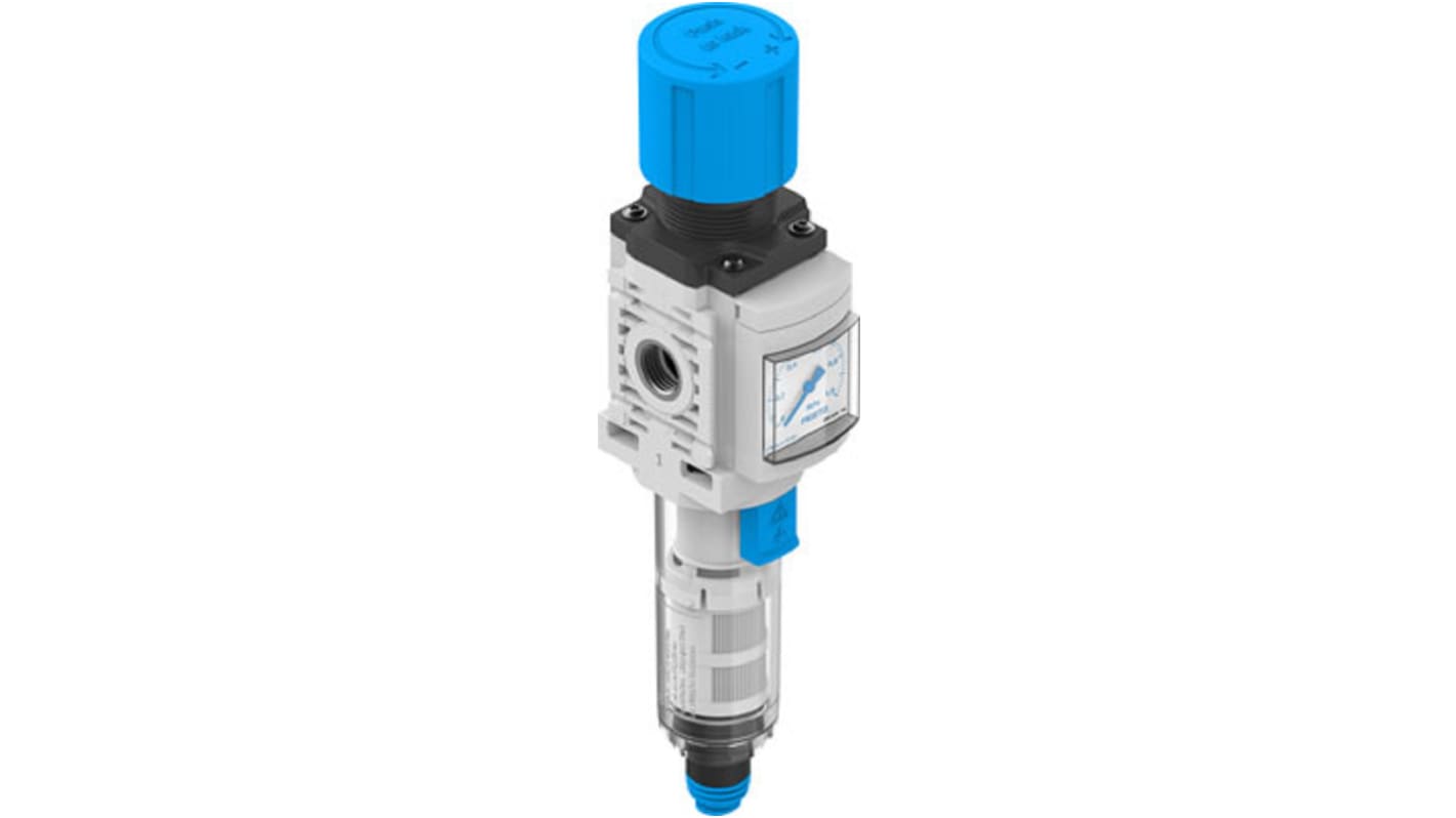 Festo MS Polycarbonate Filter Regulator, 5μm, G 1/4, Automatic, 1 → 10 bar, 8098266