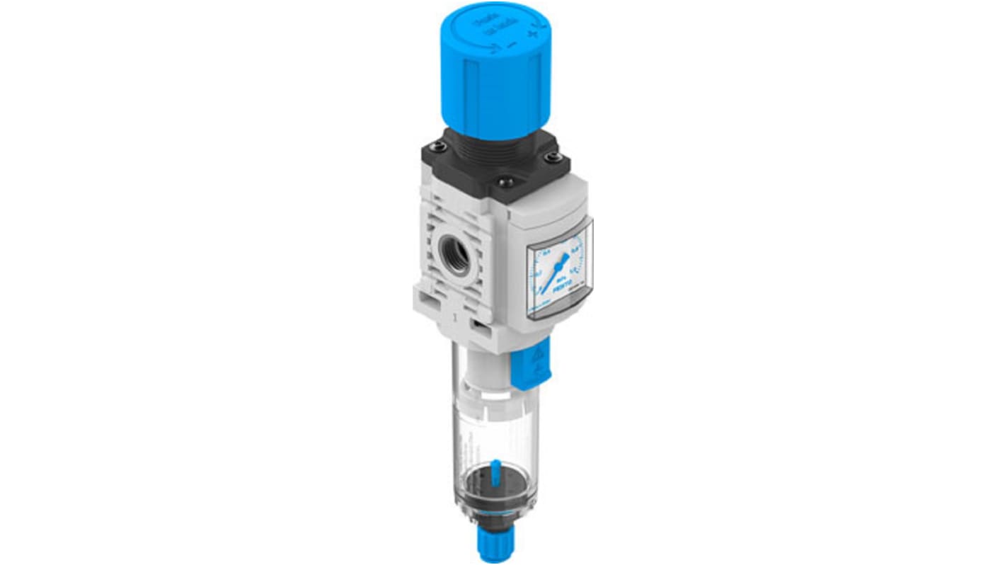 Festo MS Filter Regulator, 40μm, G 1/4, Manual, 1 → 10 bar, 8098254