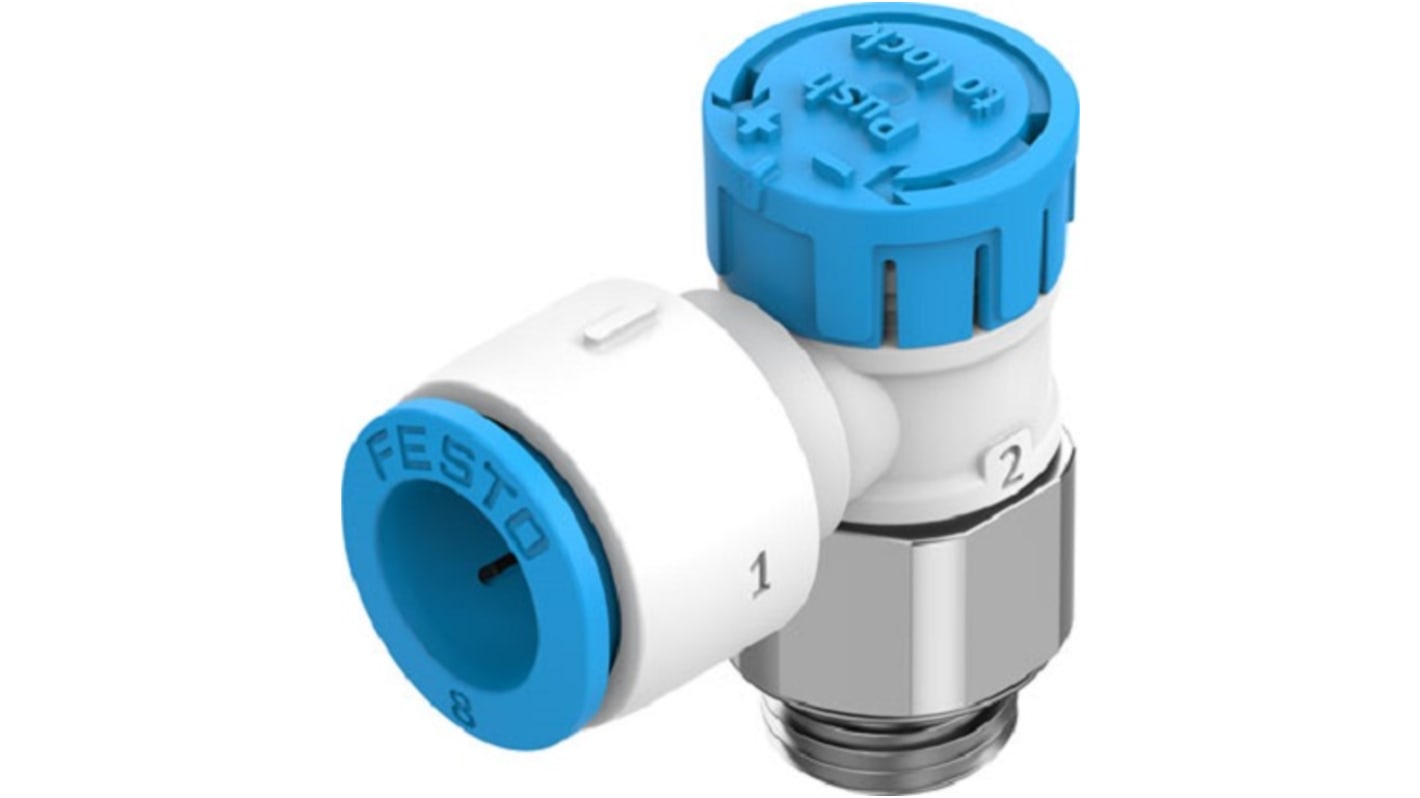 Festo Manual Flow Control Pneumatic Manual Control Valve VFOE Series, G 1/8, 1/8in, III B