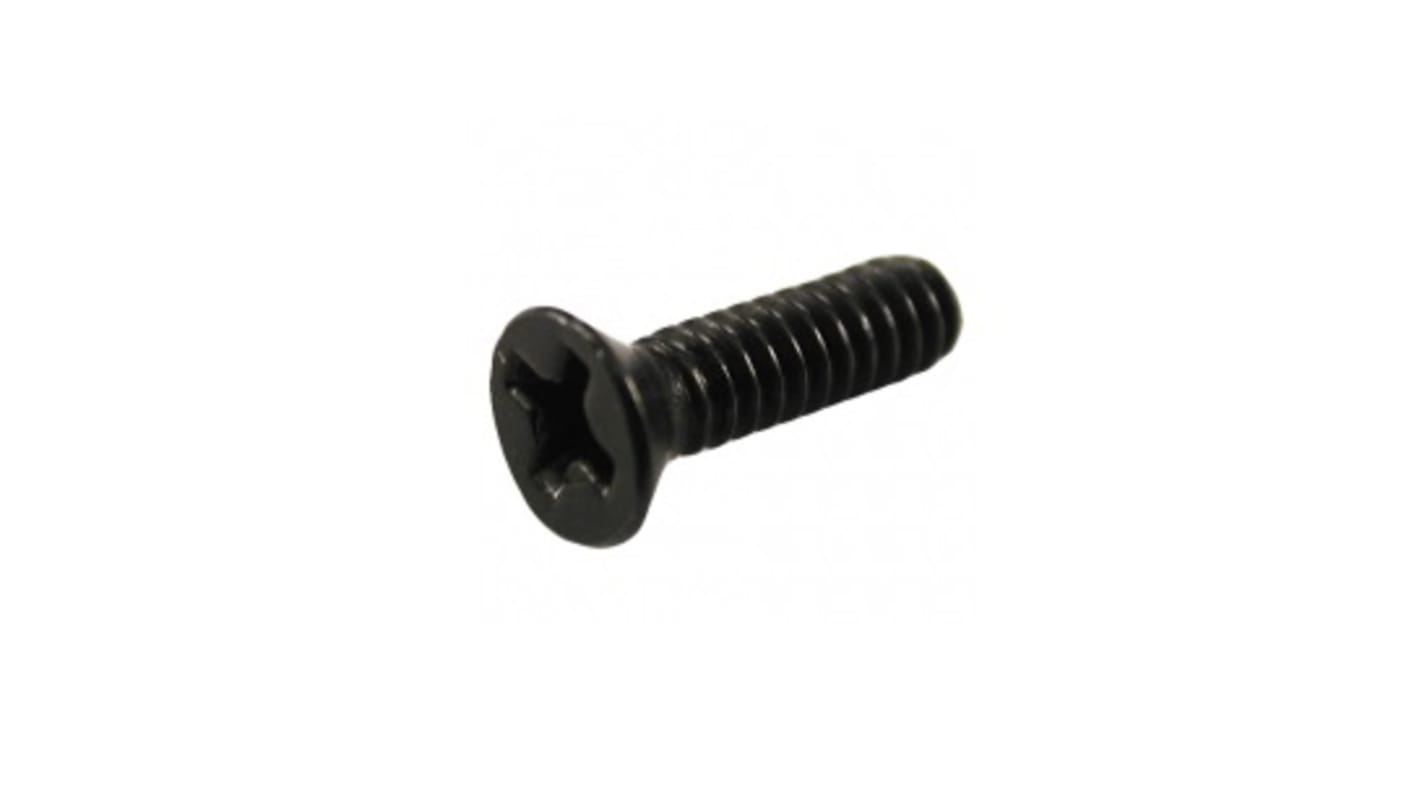 Hammond Cross Flat Tamper Proof Security Screw, M3.5x12.0mm