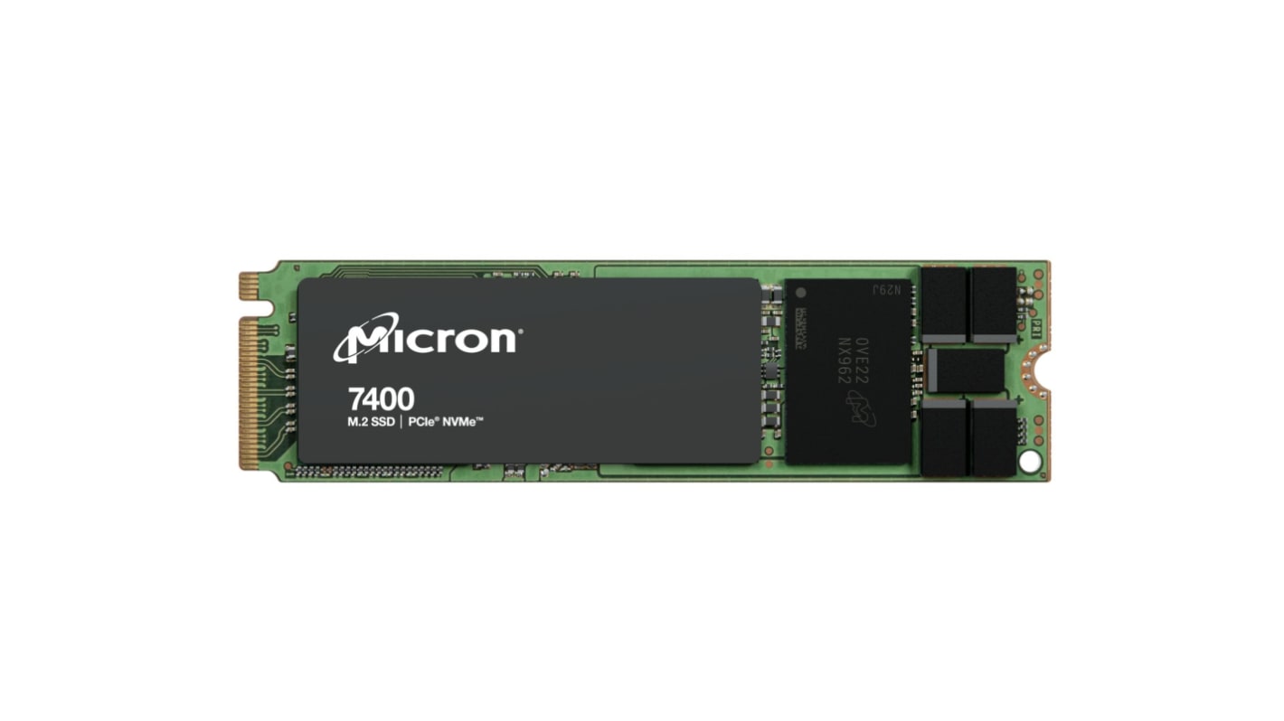 Micron 7400 MAX, M.2 Intern SSD NVMe PCIe Gen 4 x 4, 3D TLC, 400 GB, SSD