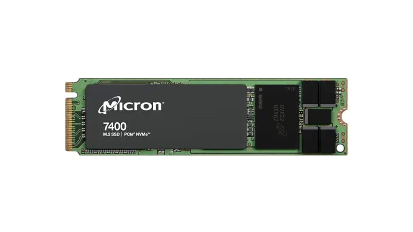 Micron 7400 MAX, M.2 Intern SSD NVMe PCIe Gen 4 x 4, 3D TLC, 800 GB, SSD