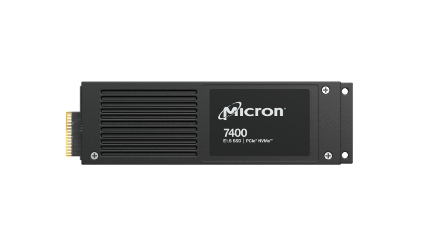 Micron 7400 PRO, E1.S Intern SSD NVMe PCIe Gen 4 x 4, 3D TLC, 960 GB, SSD