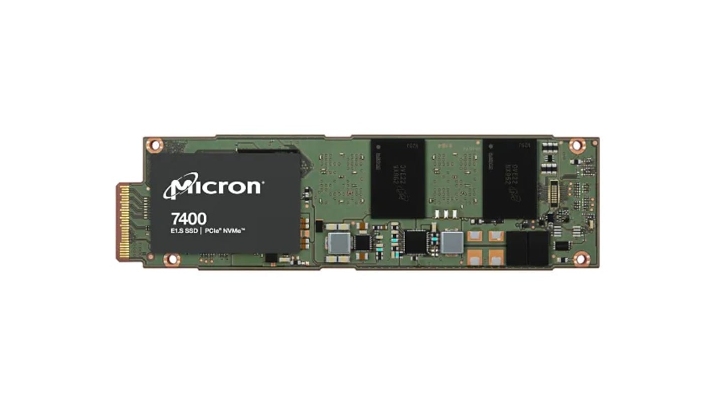 Micron 7400 PRO, E1.S Intern SSD NVMe PCIe Gen 4 x 4, 3D TLC, 960 GB, SSD