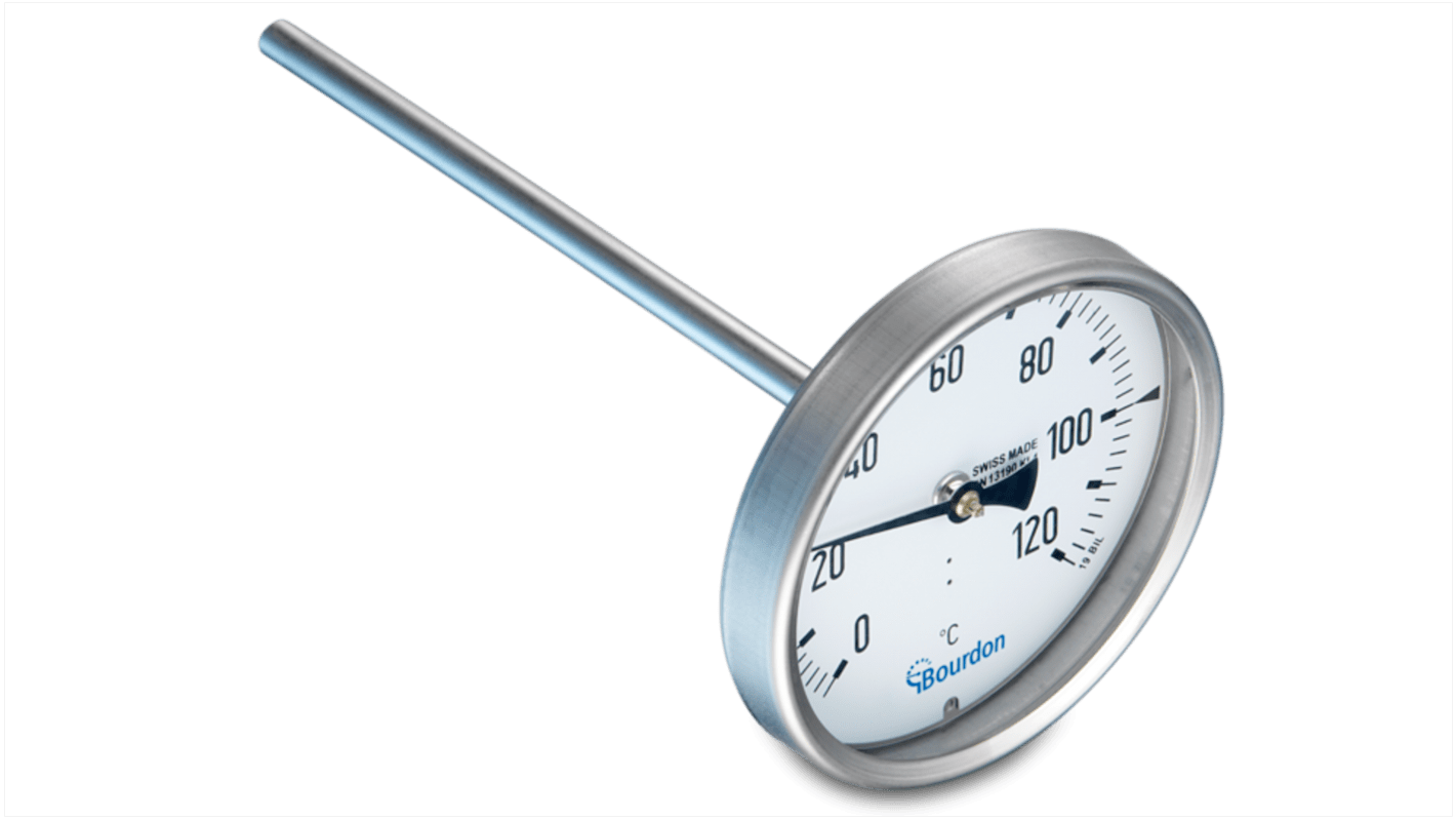 Bourdon Dial Thermometer, TBI100-254.144.20T