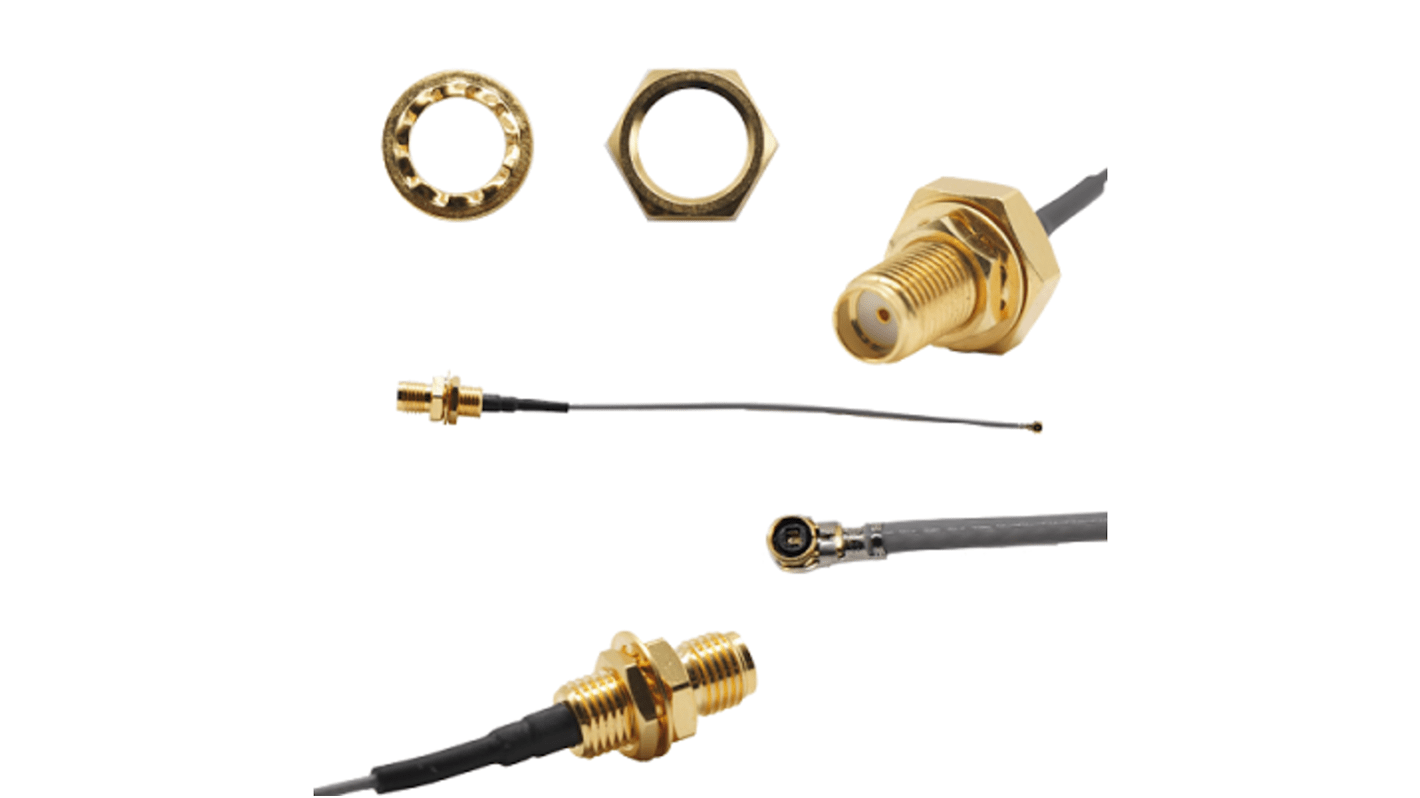 Siretta Male MHF4 to SMA, IPEX Coaxial, Unterminated50 Ω