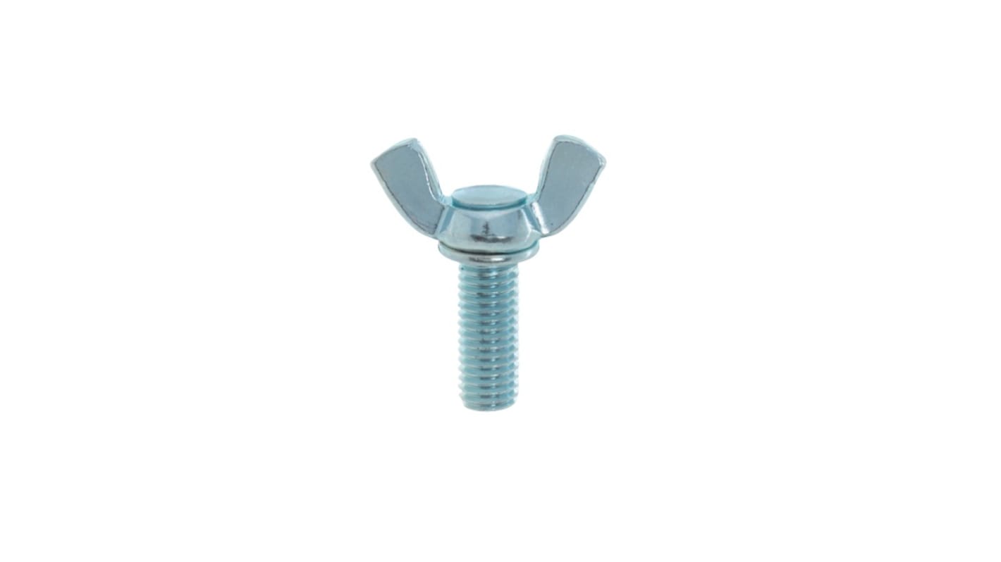 Yahata Neji, M6 Iron Thumb Screw, Chrome Plated Finish, 20mm