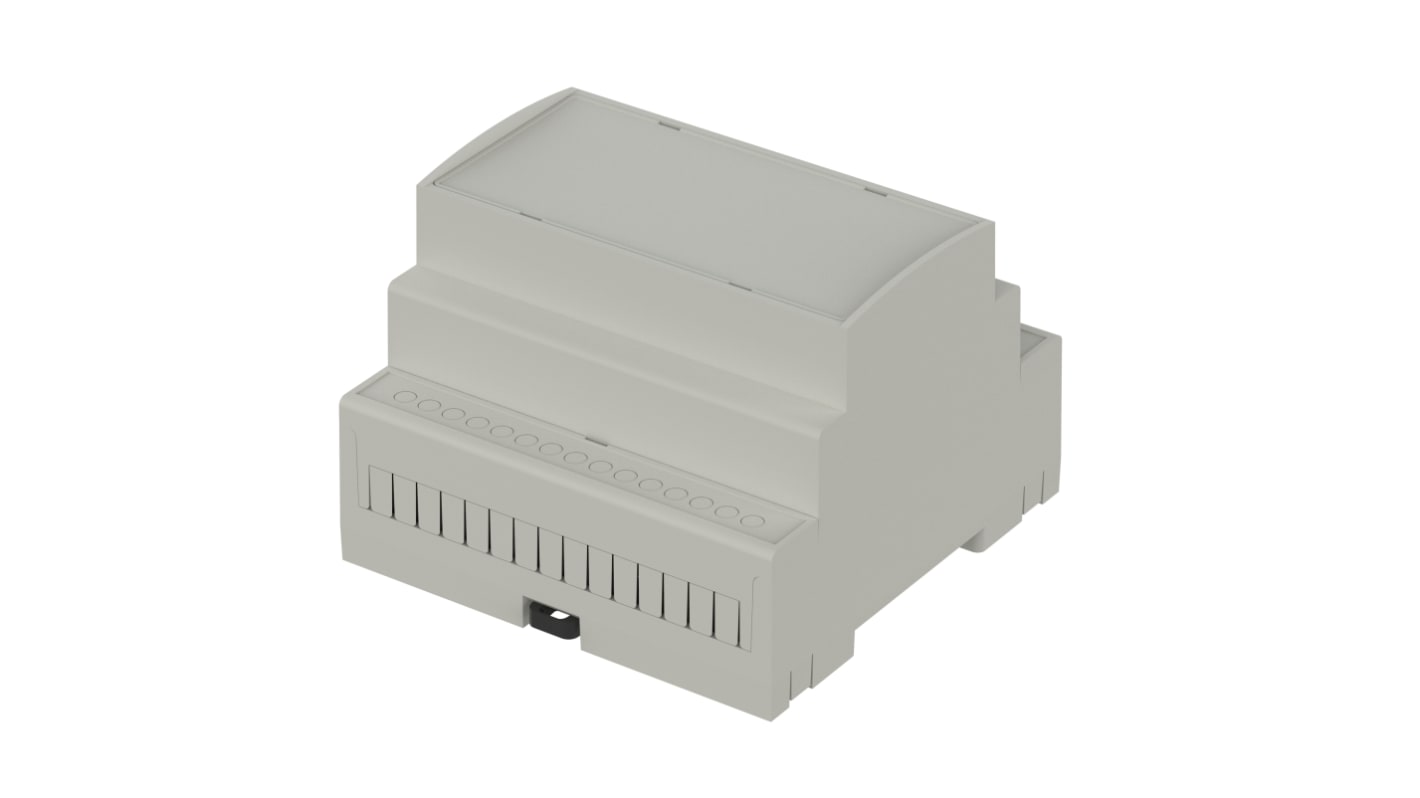 Bopla CombiNorm-Control Series Light Grey Flame Retardant ABS Enclosure, IP20, 89.2 x 89.8 x 65.2mm