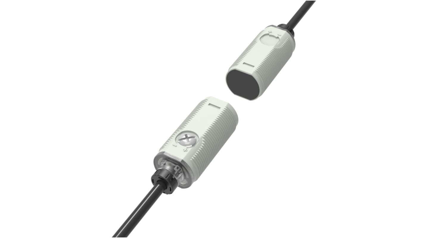 Rs-Online Sensore fotoelettrico Cilindrico RS PRO a fascio passante rilevamento 20 m uscita NPN NONC