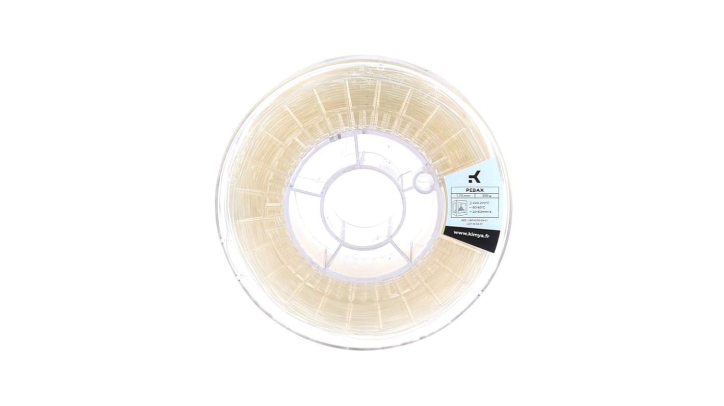 Filamento per stampante 3D Kimya, PEBA S 93A, Traslucido, diam. 2.85mm