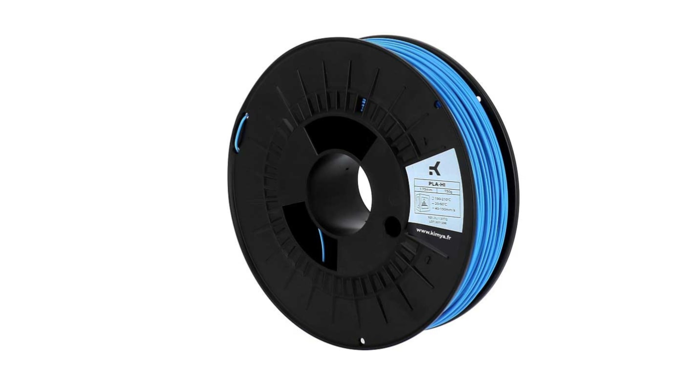 Filament do drukarki 3D Wytrzymałe tworzywo PLA Ø 1.75mm 2.2kg Niebieski Kimya