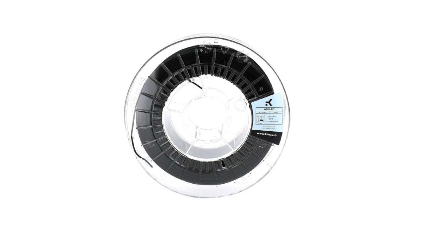 Kimya ABS-EC 3D-Drucker Filament, Schwarz, 2.85mm, FDM, 500g