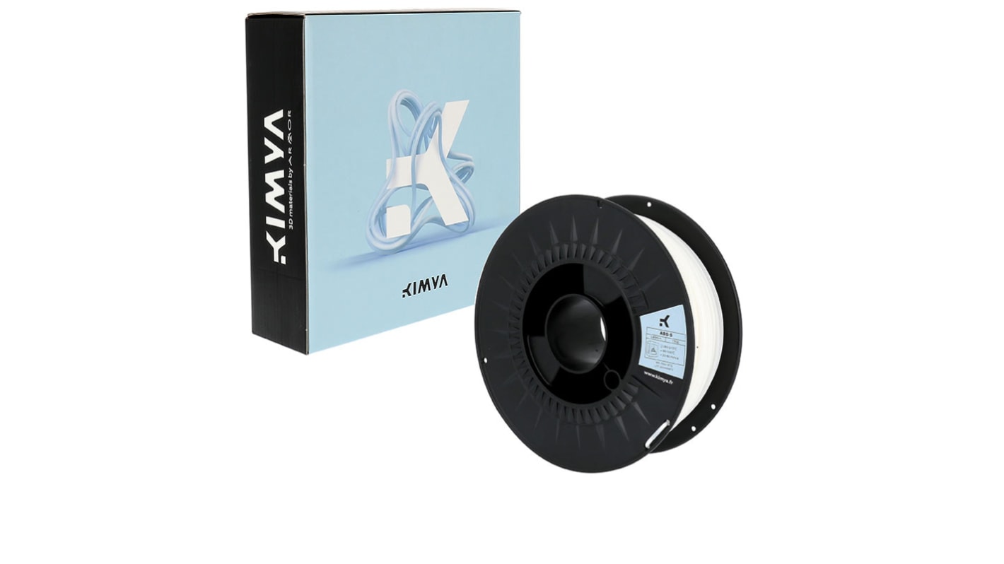 Kimya ABS-S 3D-Drucker Filament zur Verwendung mit Jeder 3D-Drucker, Weiß, 2.85mm, 750g