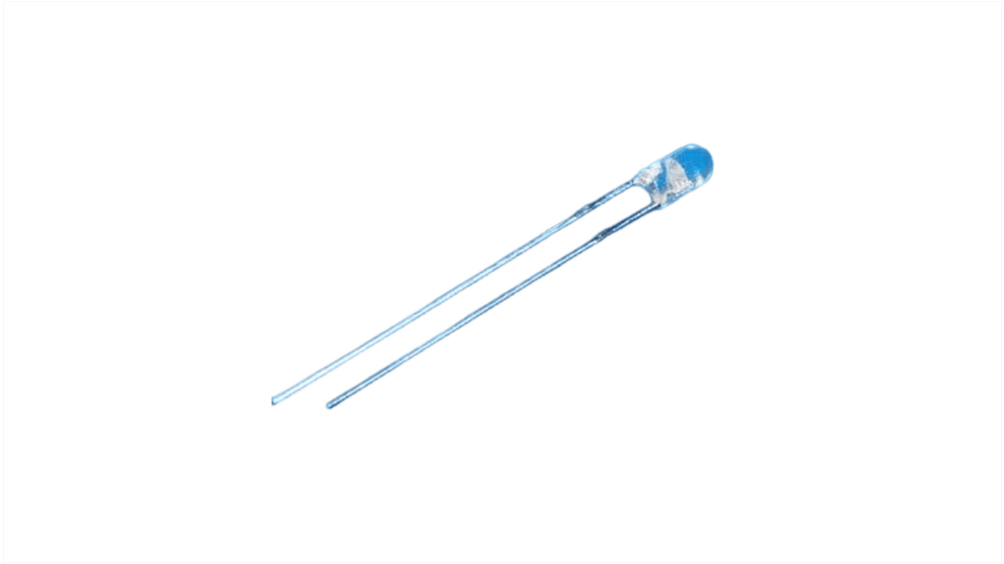 LED Blu RS PRO, PCB, 2,6 → 3,4 V, 3 mm