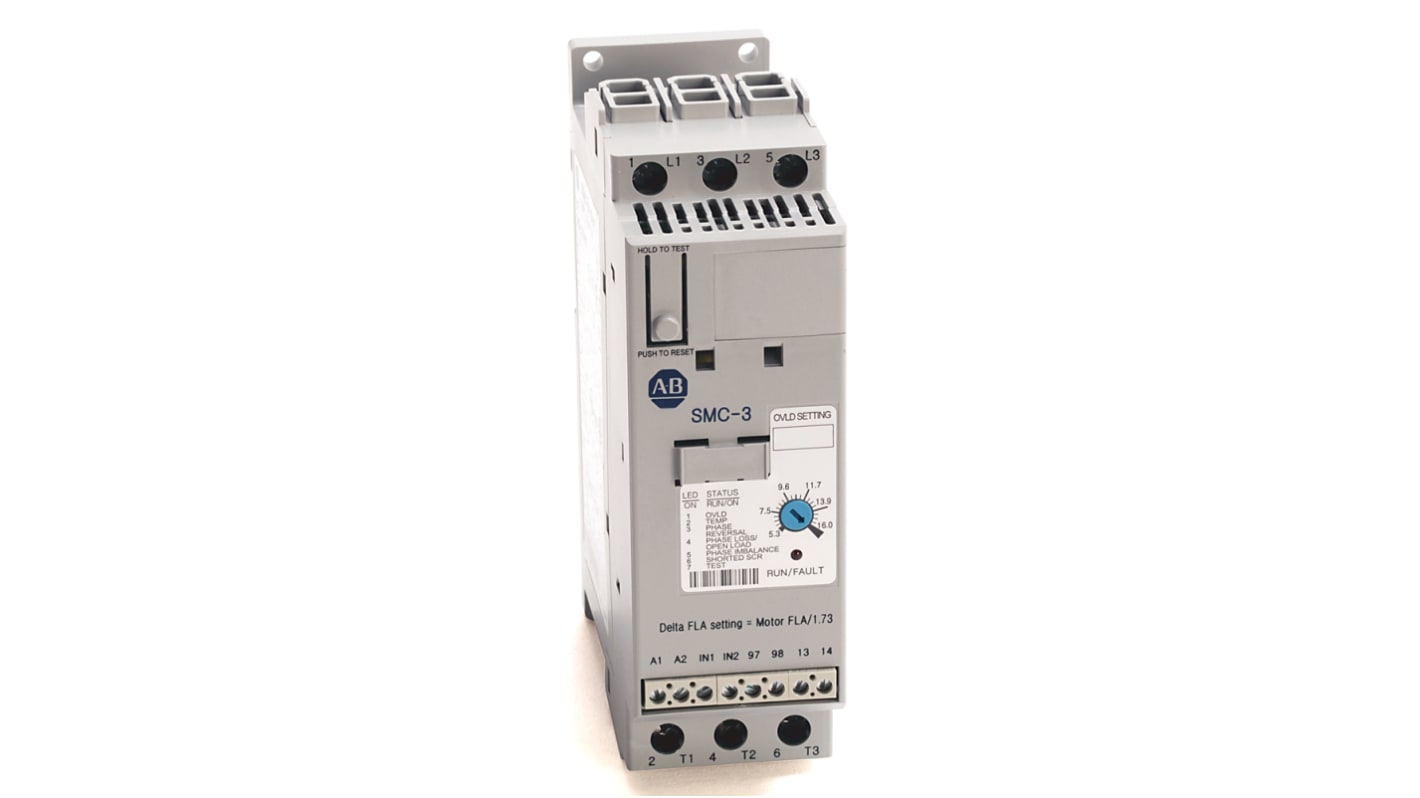 Rockwell Automation Gleichstrommotorsteuerung, 3-phasig, Drehzahlregler-Steuerung, 600 V / 9 A 5,5 kW