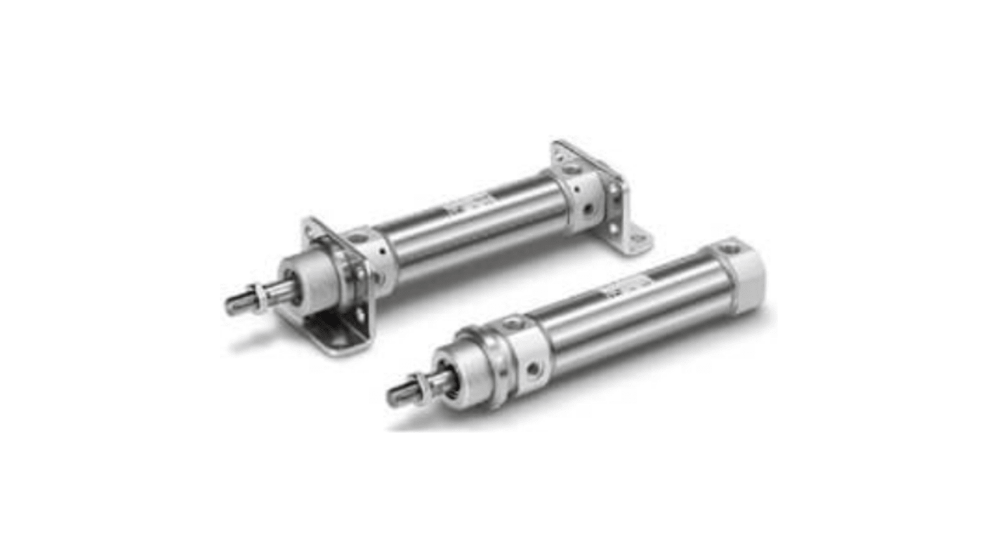 SMC ISO Standard Cylinder - 40mm Bore, 40mm Stroke, C75 Series, Double Acting