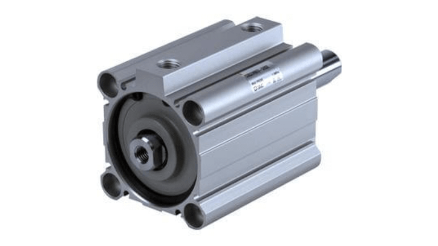 SMC Pneumatic Compact Cylinder - 75mm Bore, 50mm Stroke, CQ2 Series, Double Acting