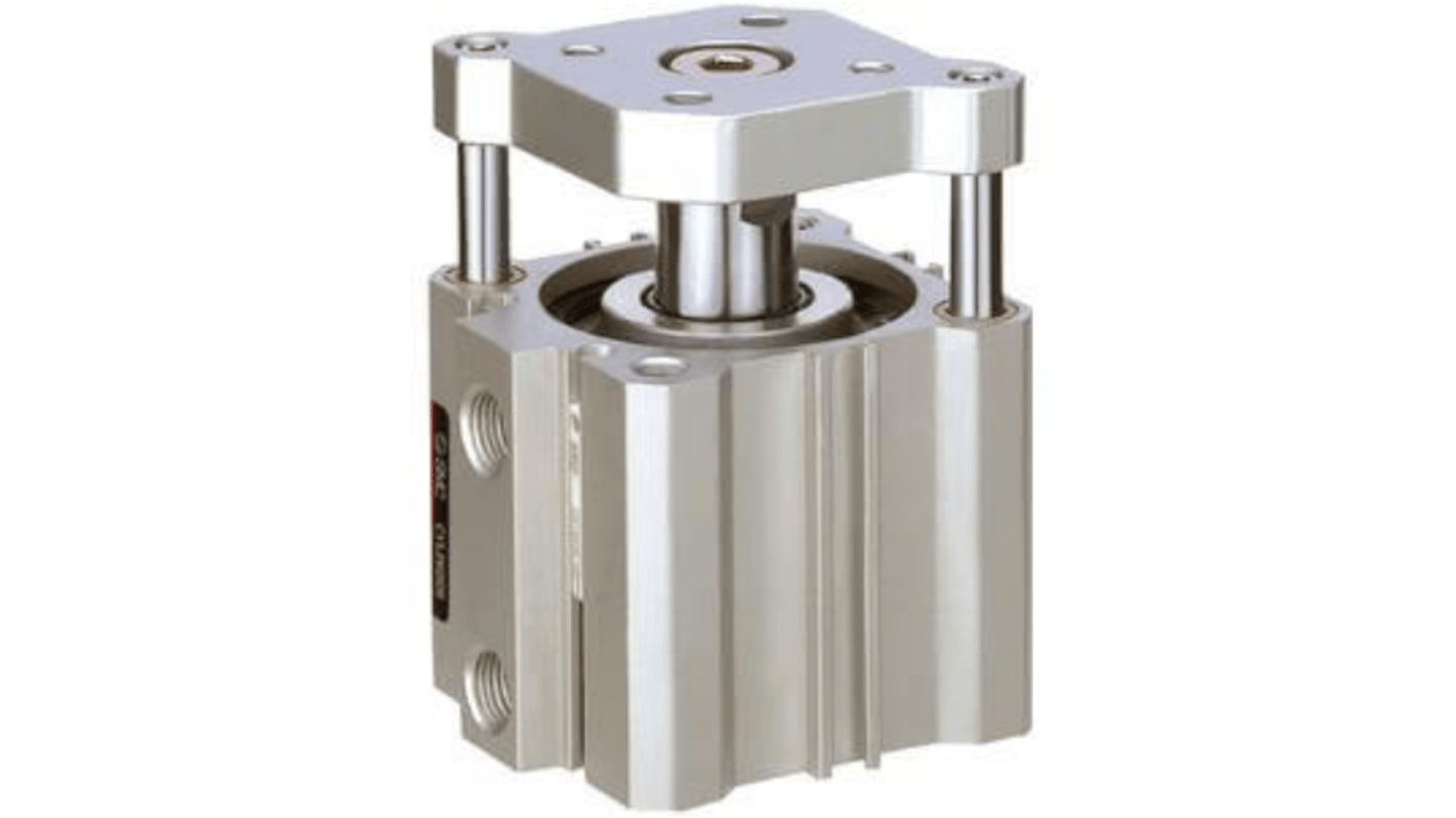 SMC CQM Pneumatik-Führungszylinder doppeltwirkend mit Gleitlager, Bohrung Ø 40mm / Hub 40mm