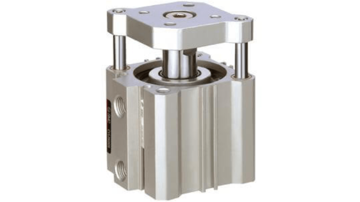SMC Pneumatic Guided Cylinder - 63mm Bore, 100mm Stroke, CQM63 Series, Double Acting