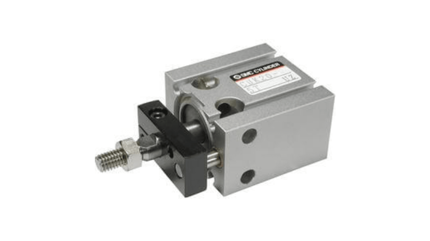 SMC Pneumatic Piston Rod Cylinder - 10mm Bore, 10mm Stroke, CU Series, Double Acting