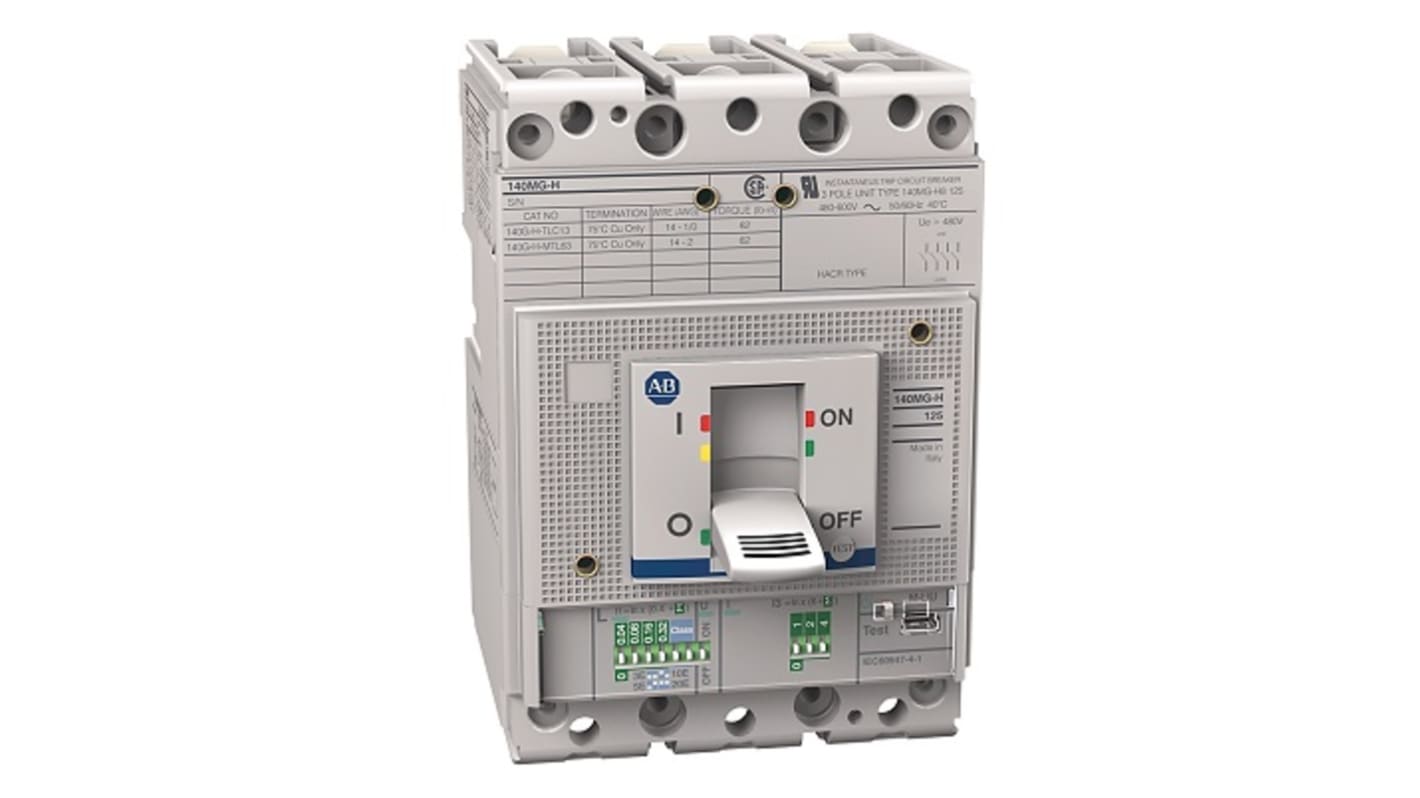 Interruttore automatico del motore Allen Bradley, 480 V, 60 A
