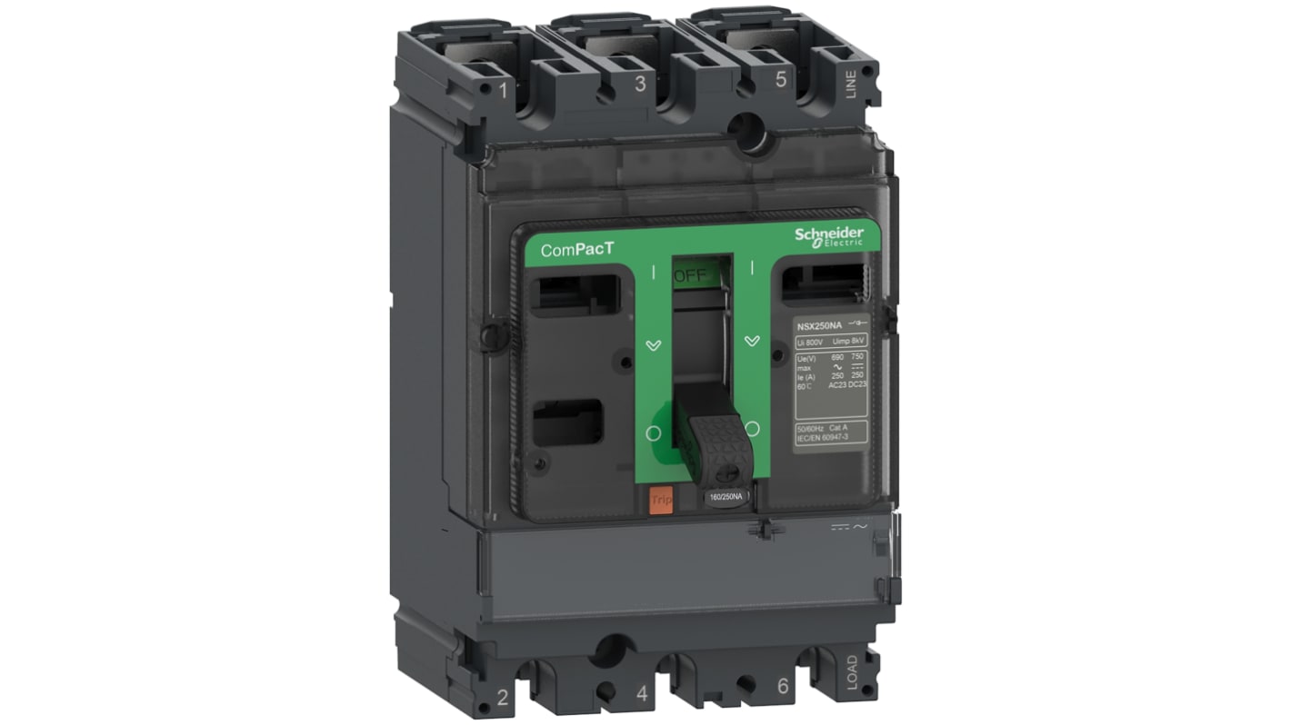 Sezionatore portafusibili Schneider Electric C253250S, corrente max 250A, 3 ComPacT NSX NSX250NA