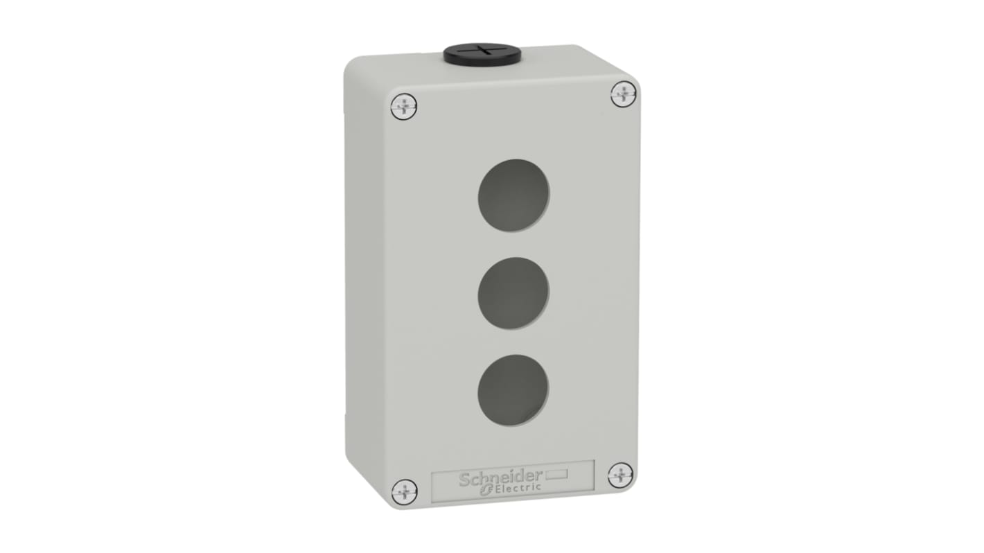 Schneider Electric Grey Die Cast Zinc Enclosure, IP65, IP66, IP69, IK07, Grey Lid, 80 x 130 x 51.5mm