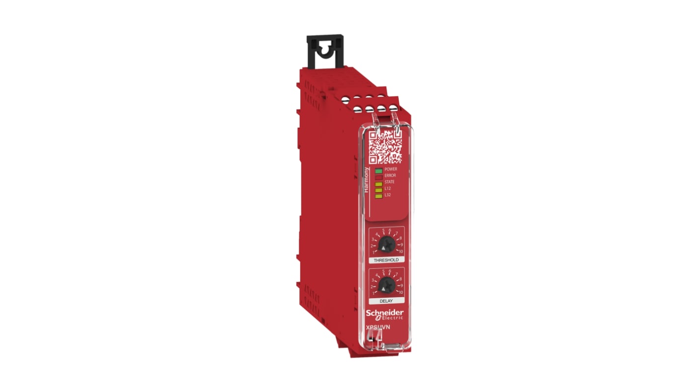 Schneider Electric Harmony XPS XPSU 3-Phase Motor Monitoring Safety Relay, 48 → 240V ac/dc