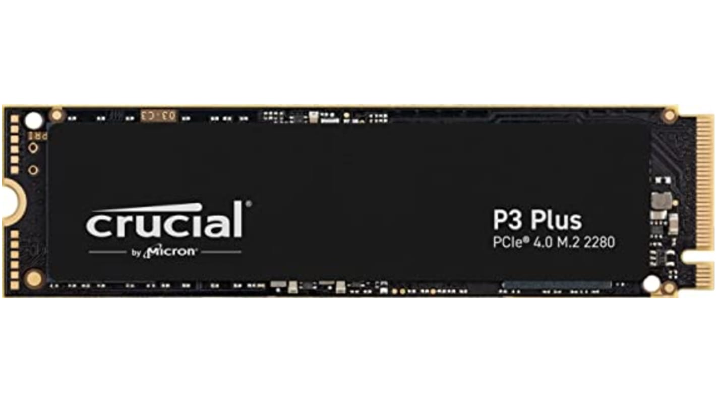 Crucial P3 Plus, M.2 (2280) Intern SSD NVMe PCIe Gen 4 x 4, 3D TLC, 2 TB, SSD