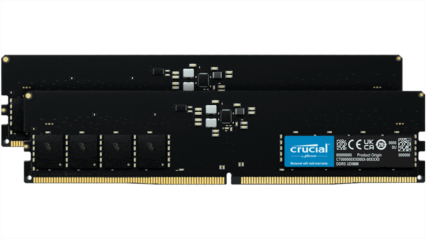 Crucial 64 GB DDR5 Desktop RAM, 4800MHz, UDIMM