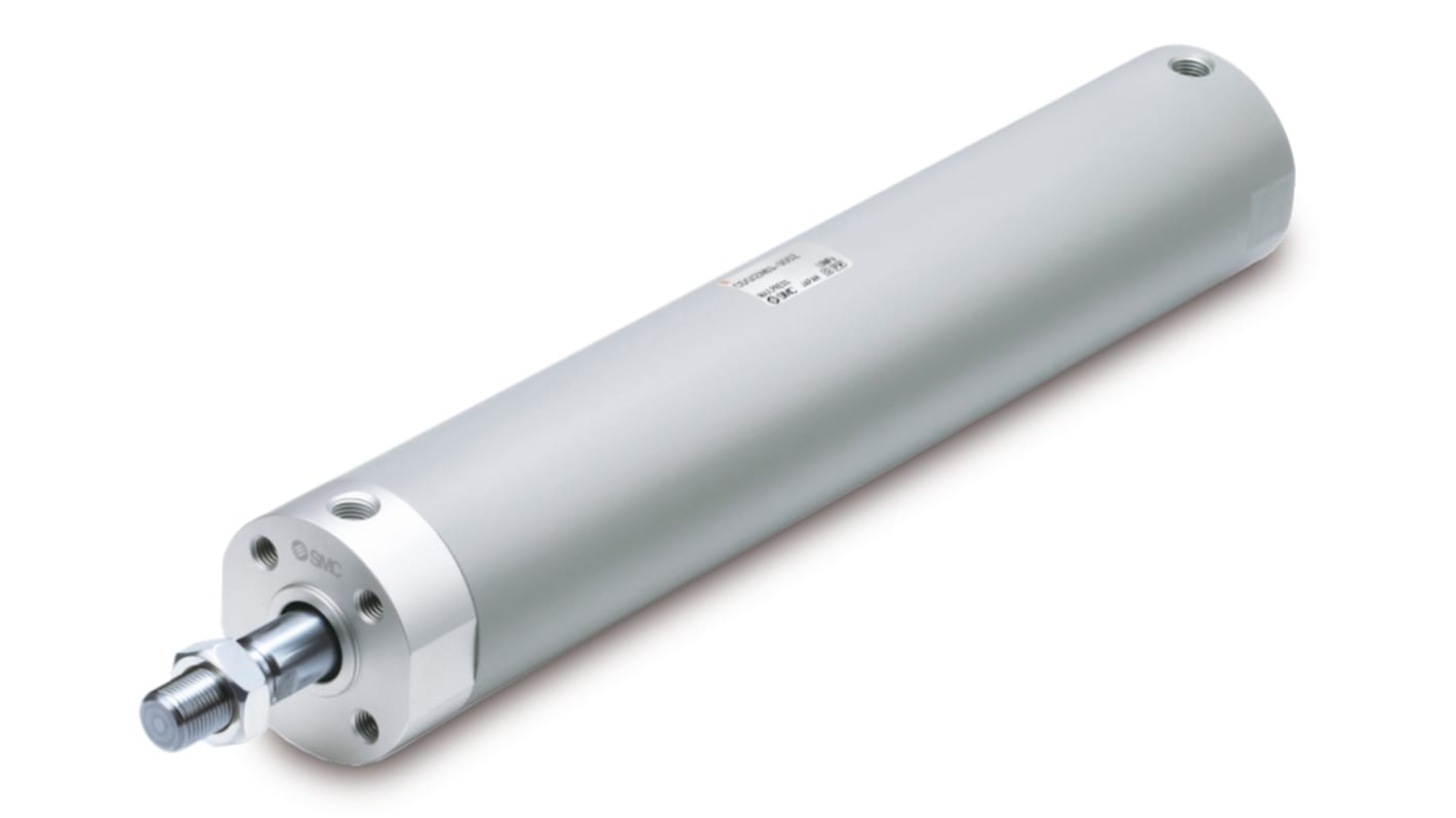 SMC Pneumatic Piston Rod Cylinder - 40mm Bore, 250mm Stroke, CG1-Z Series, Double Acting