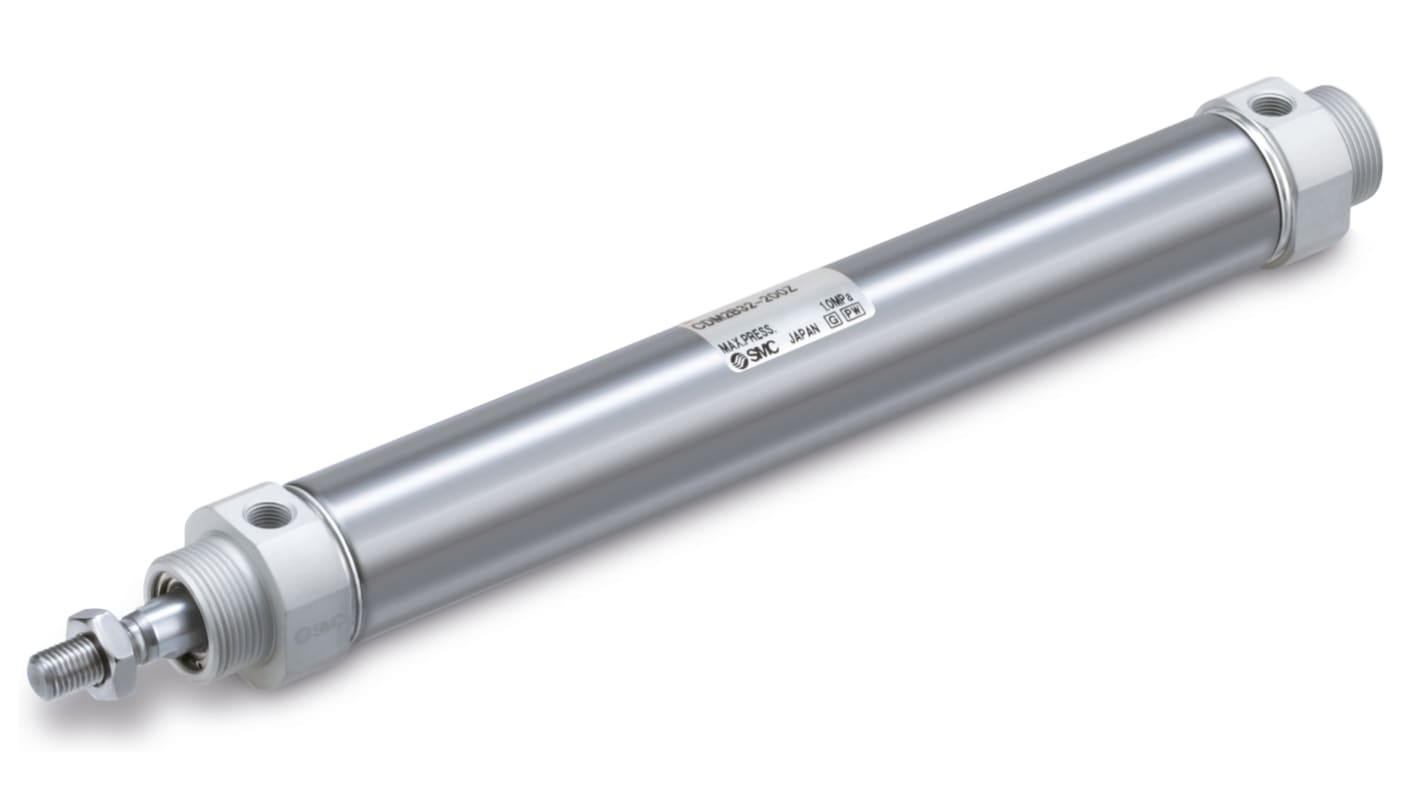 SMC Pneumatic Piston Rod Cylinder - 150mm Bore, 40mm Stroke, CM2-Z Series, Double Acting