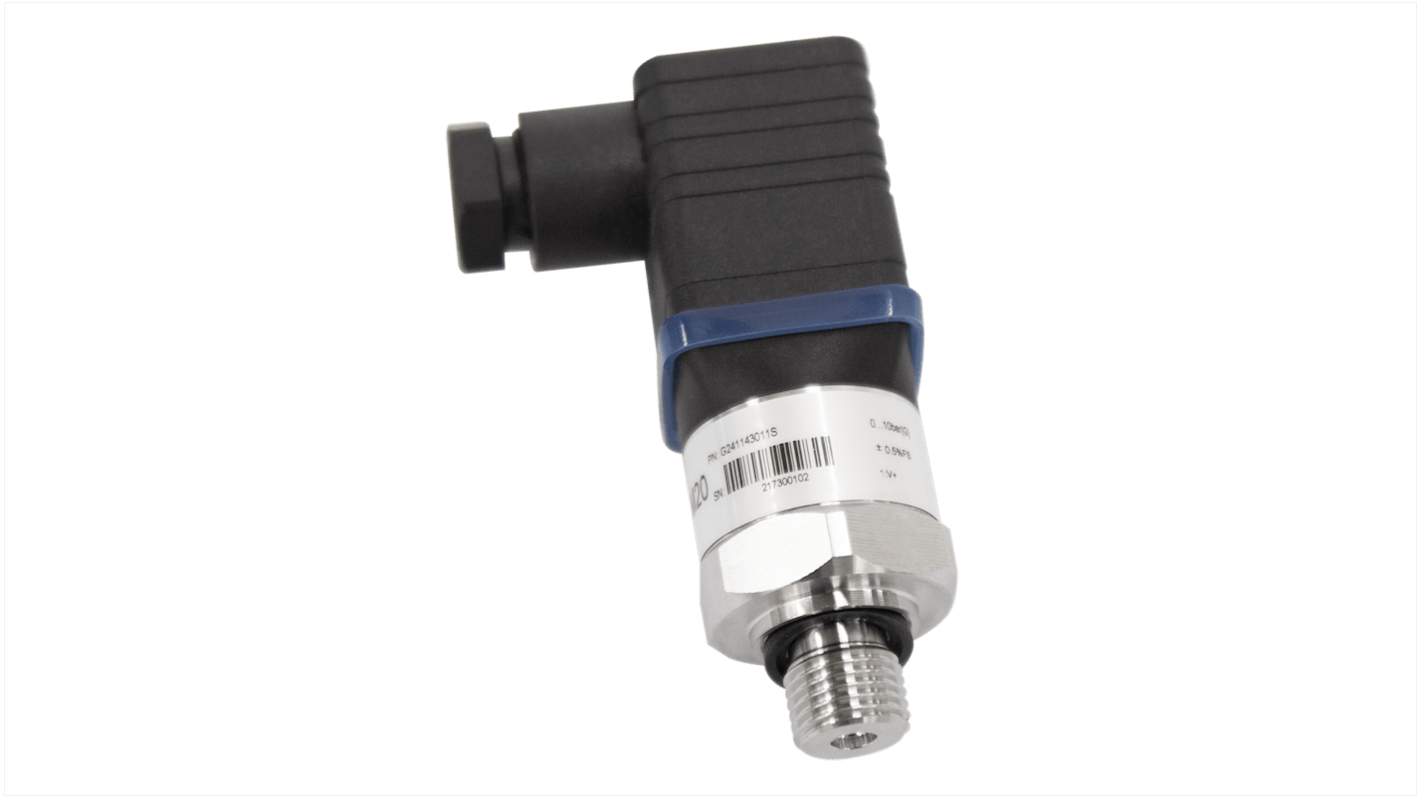 RS PRO Pressure Sensor, 0bar Min, 10bar Max, Gauge Reading