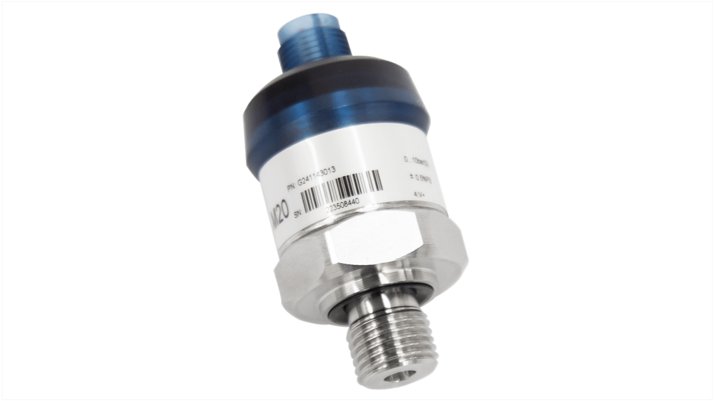 RS PRO Pressure Sensor, 0bar Min, 10bar Max, Gauge Reading