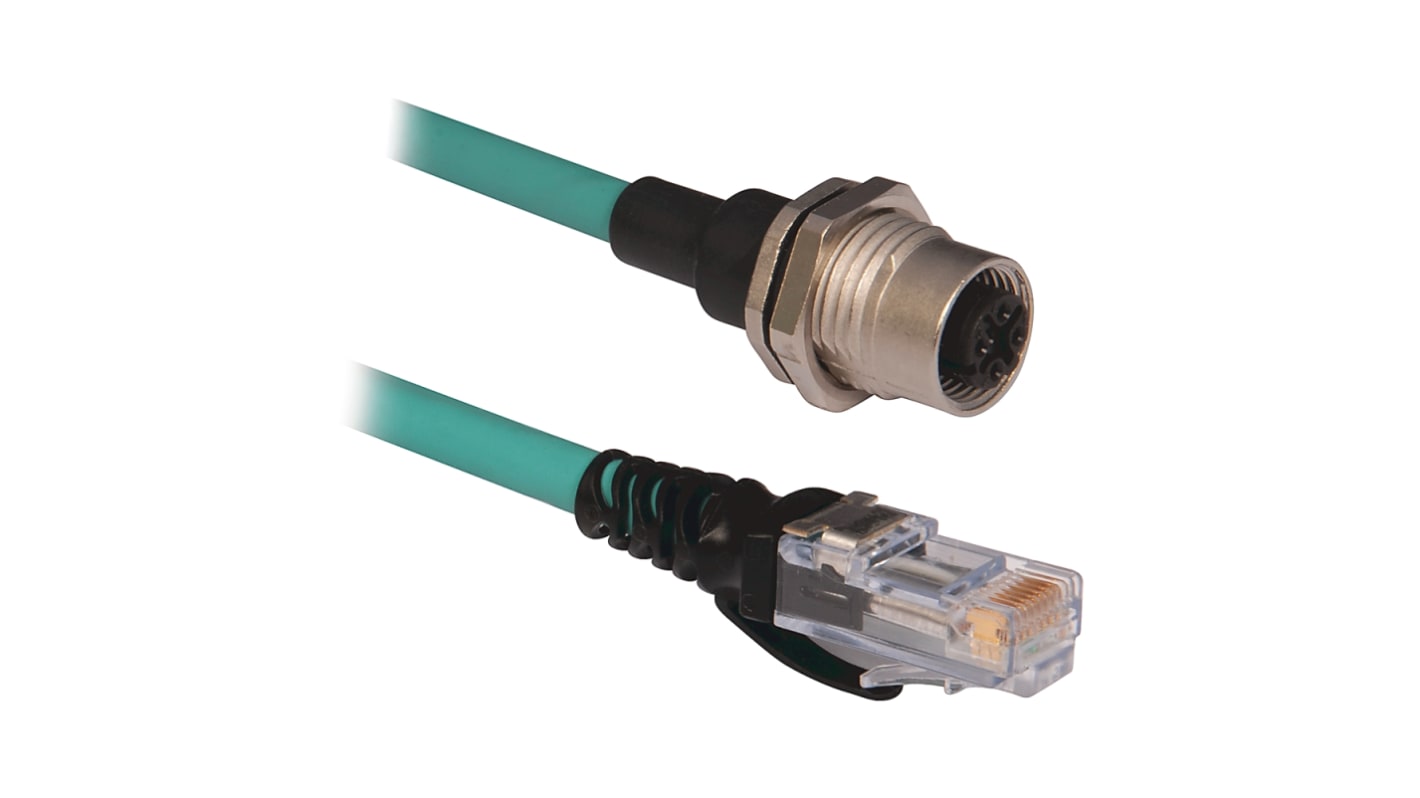 Cable Ethernet Cat5e UTP Rockwell Automation de color Verde, long. 2m