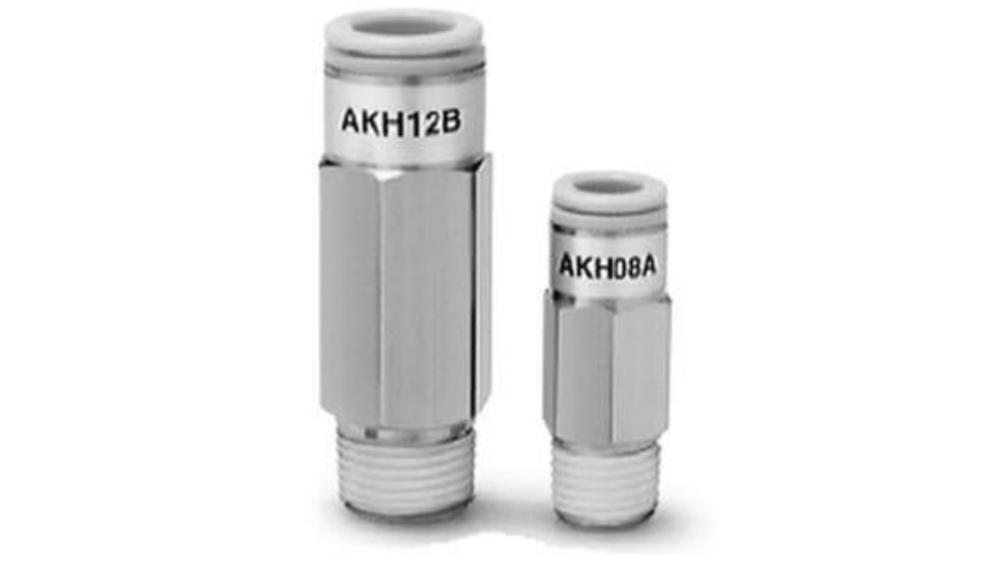 Valvola di ritegno, SMC, serie AKH, ingresso M5, uscita M5 Maschio, –100kPa