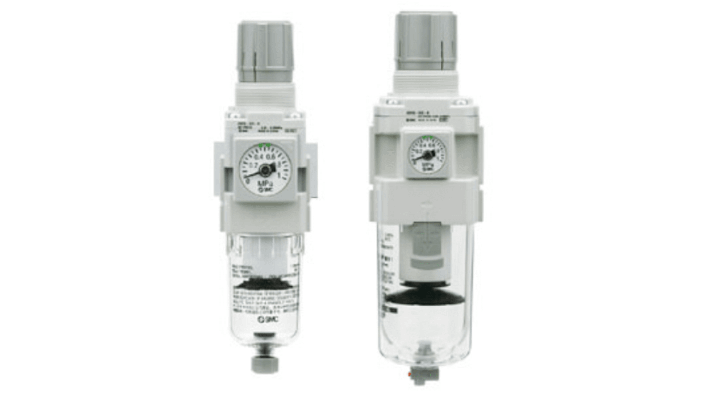 SMC AW 5μm Filterregler Auto, Anschluss G3/8 bis 10 bar