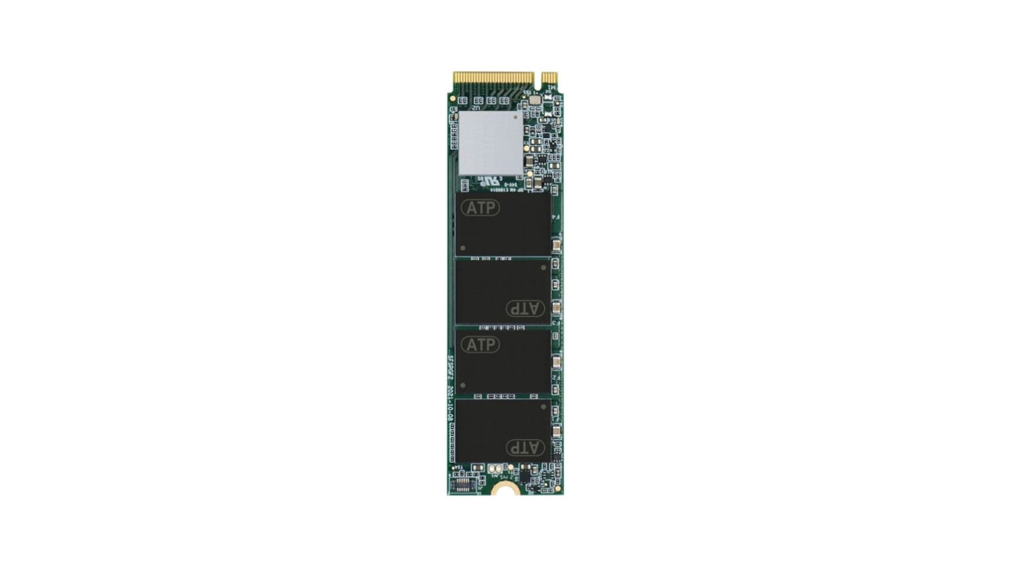 ATP N600Vdc, M.2 2280 S2-M Intern SSD-Laufwerk NVMe PCIe Gen 3 x 4 Industrieausführung, 3D TLC, 120 GB, SSD