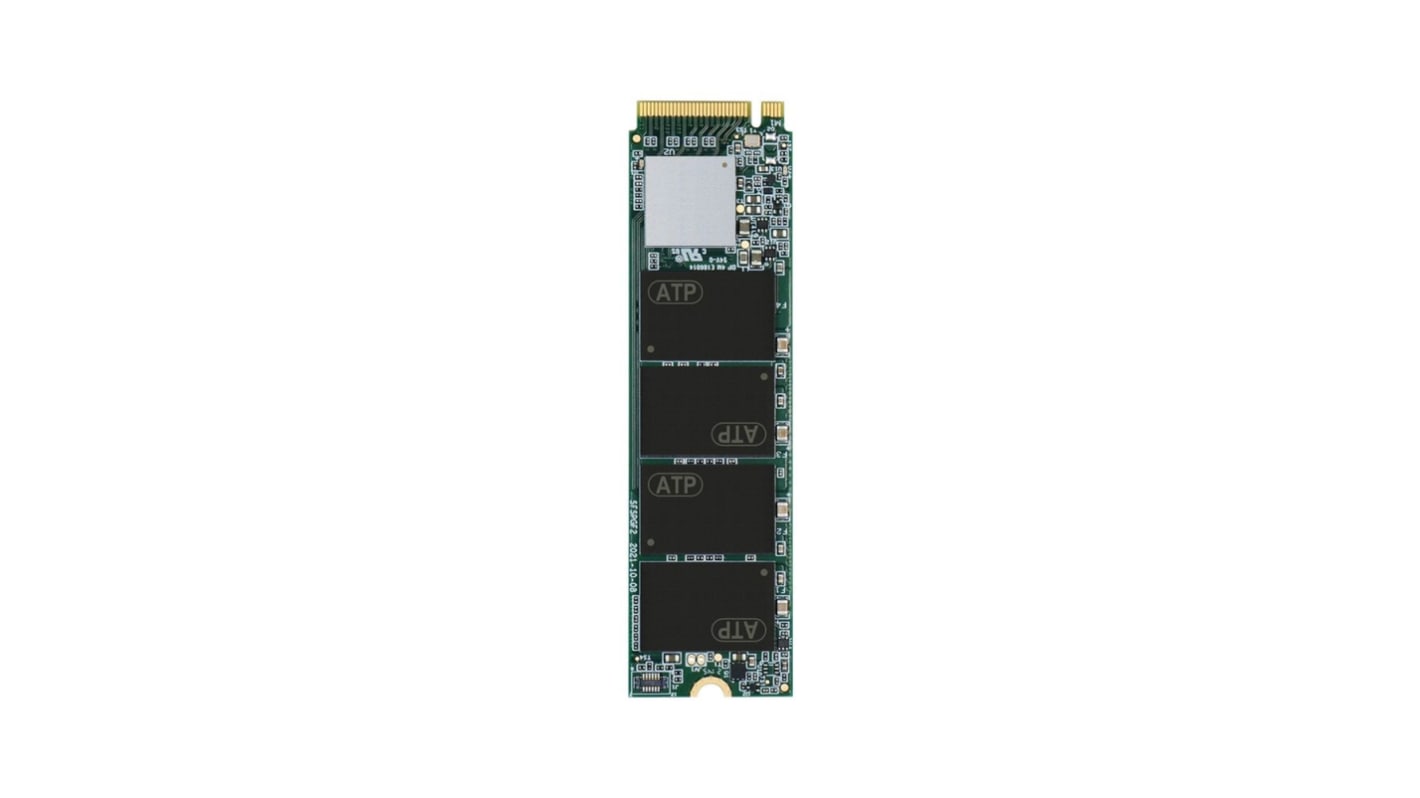 ATP N600Vdc, M.2 2280 S2-M Intern SSD-Laufwerk NVMe PCIe Gen 3 x 4 Industrieausführung, 3D TLC, 240 GB, SSD