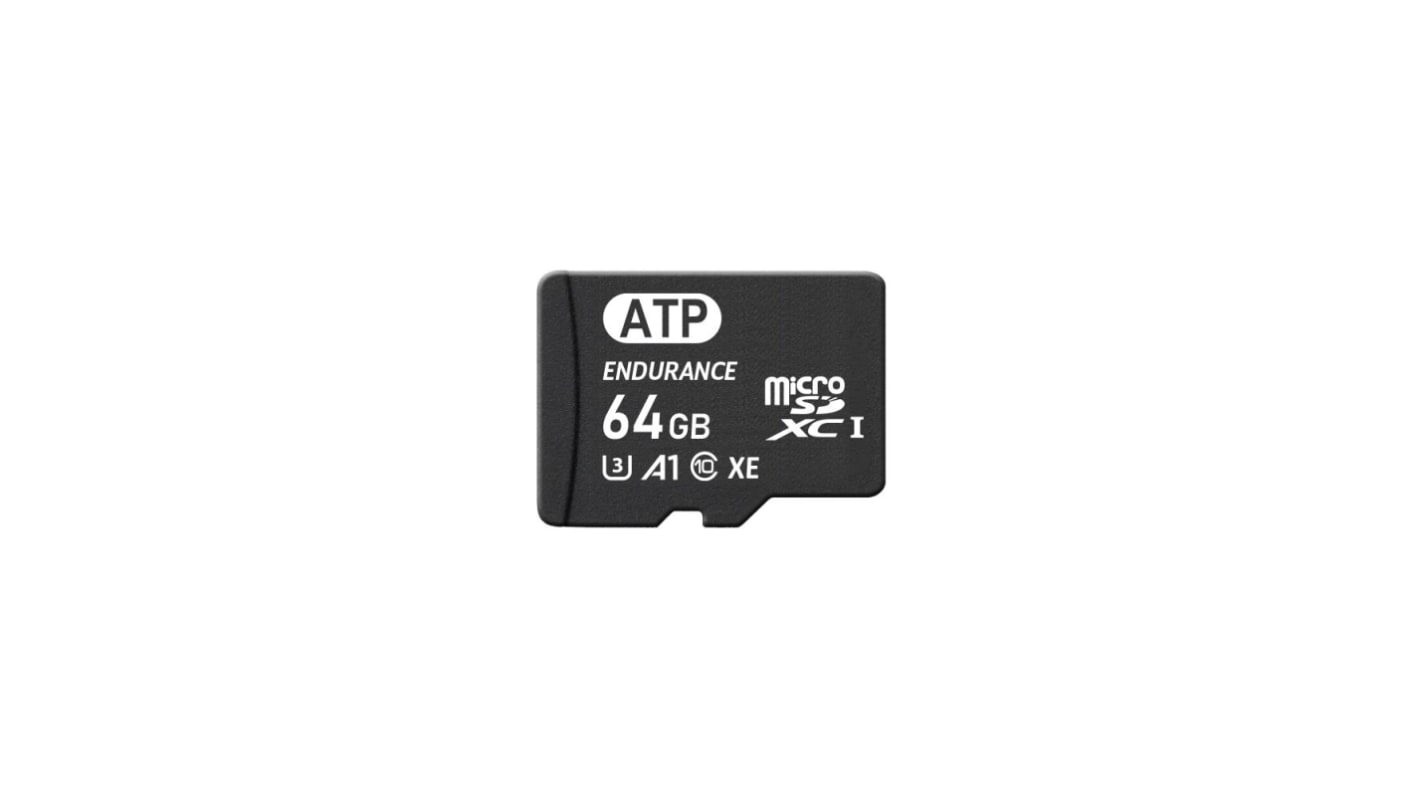 ATP S650Sc MicroSD Micro SD Karte 64 GB UHS-I Industrieausführung, 3D TLC - XE