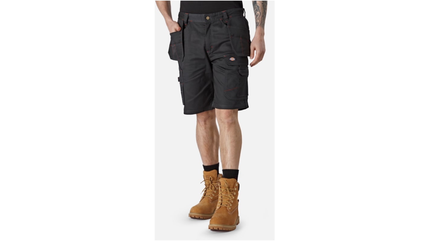 Dickies Redhawk Pro Black 35% Cotton, 65% Polyester Work shorts, 30in