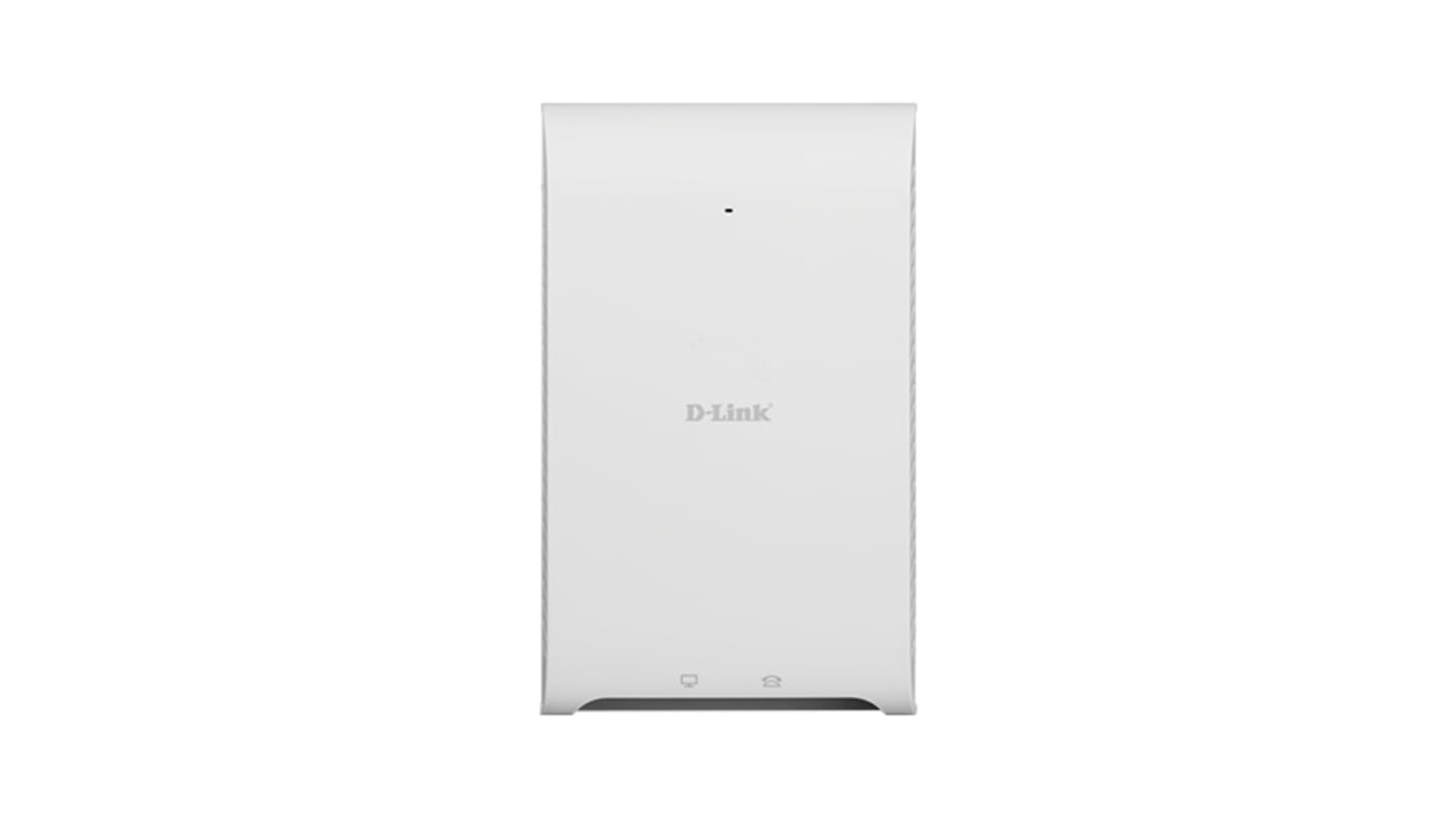 D-Link Wireless AC1200 Wave 2 In-Wall PoE Access Point 2 Port Wireless Access Point, 802.11ac, 10/100/1000Mbit/s