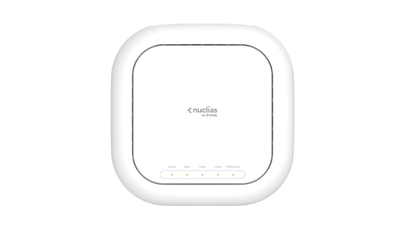 D-Link Nuclias AX3600 Wi-Fi 6 Cloud-Managed Access Point 2 Port Wireless Access Point, 802.11ax, 10/100/1000/2500Mbit/s