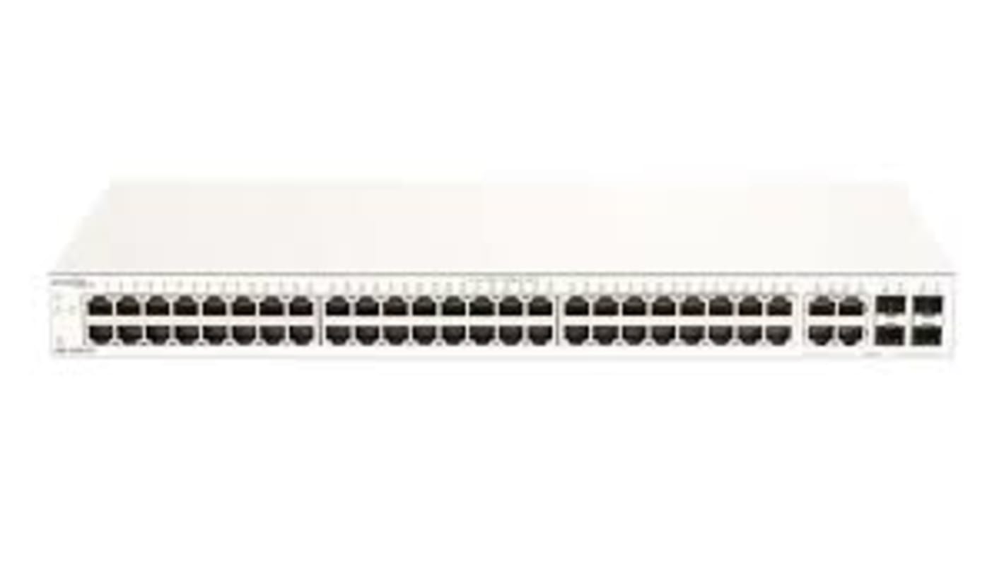 D-Link 52口管理型网络交换机, 4个SFP口, 52个RJ45口, 10/100/1000Mbit/s, DBS-2000 Series系列, 52 端口 Nuclias 云管理型交换机