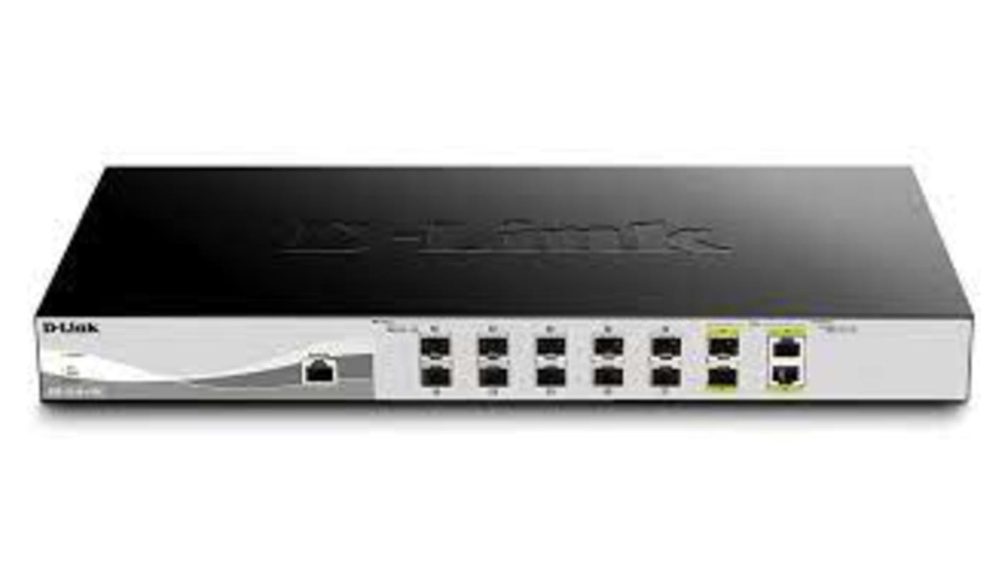 D-Link 28口智能智能管理交换机, 24个SFP口, 4个RJ45口, 10000Mbit/s, DXS-1210 Series系列, 28 端口 10G 智能网管型 SFP+ 交换机