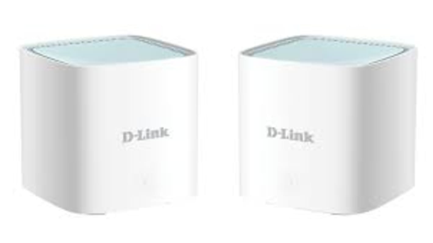 D-Link AX1500无线路由器, 2个LAN口, 10/100/1000Mbit/s, 1500Mbit/s, 2.4GHz频段, EAGLE PRO AI AX1500 网眼系统（2 件装）