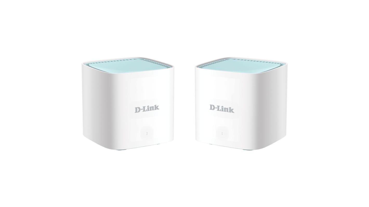 D-Link AX1500无线路由器, 3个LAN口, 10/100/1000Mbit/s, 1500Mbit/s, 2.4GHz频段, EAGLE PRO AI AX1500 网眼系统（3 件装）